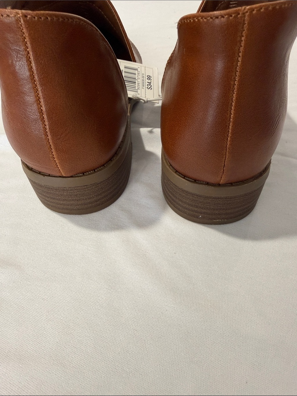 NEW Universal Thread Tan Leather-Look Slip-On Booties - Picture 13 of 15